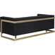 Ekon Abbington Black Sofa